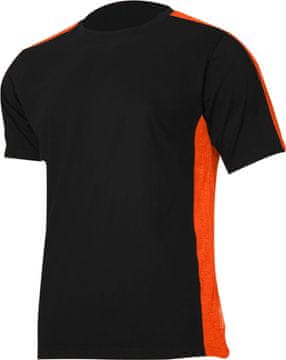 slomart Delovna majica Lahti Pro, črno-oranžna, S