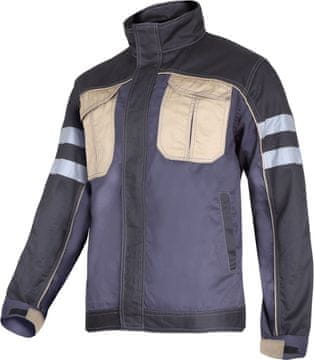 slomart Delovna bluza Lahti Pro, sivo-črno-bež, M