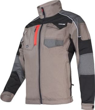 slomart Delovna bluza Lahti Pro, khaki-črna, stretch, 3XL