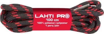 slomart Lahti Pro okrogla črna/rdeča šniranja 100 cm (10 parov)