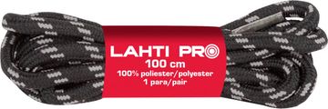 slomart Lahti Pro okrogla črna/siva šniranja 120 cm (10 parov)