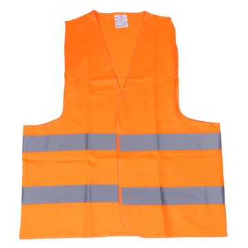 slomart Opozorilni brezrokavnik AMiO, oranžni, XL, s certifikatom