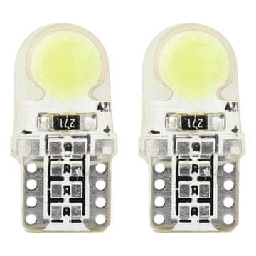 slomart LED žarnici AMiO W5W T10 COB, bela, 12V