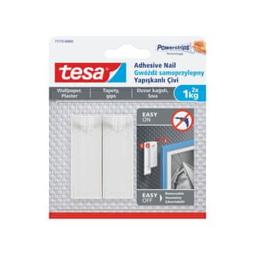 slomart Tesa samolepilni žebljiček za tapete, 2 kosa, do 0.5 kg