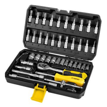 slomart TOPEX Ključi nasadni 1/4", komplet 46 kosov