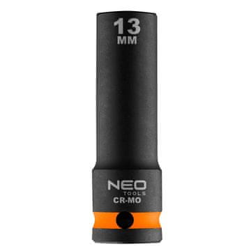 slomart NEO TOOLS Udarni nasadni ključ 1/2", dolgi 13 x 78 mm, Cr-Mo