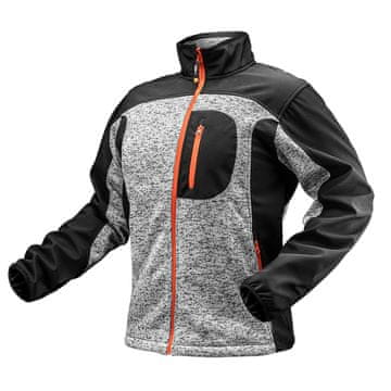 Pletena jopa, ojačana z softshell tkanino, velikost XL