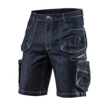 slomart NEO TOOLS Kratke delovne hlače DENIM, L