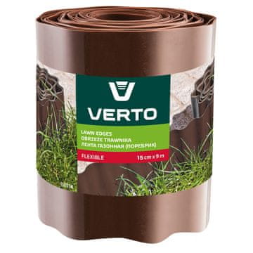 slomart VERTO obroba za trate 15 cm x 9 m, rjava