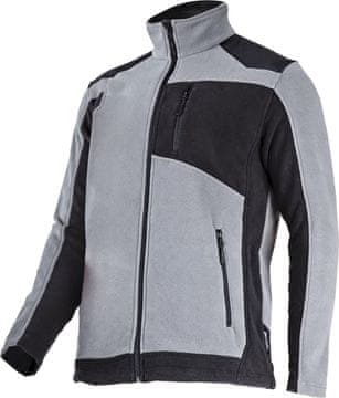slomart Lahti Pro delovna flis jakna, siva/črna, velikost 2XL