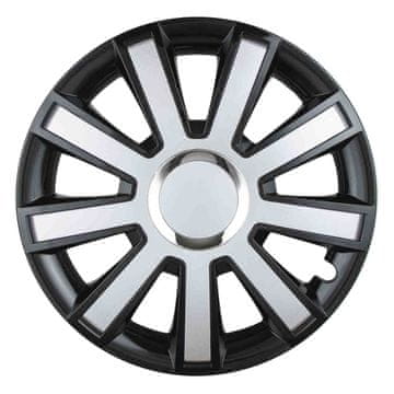 slomart Avtomobilski pokrov platišča LEOPLAST Flash 14", črno-srebrn