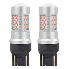 slomart LED žarnici AMiO T20 WR21/5W Canbus 24SMD rdeči (par)