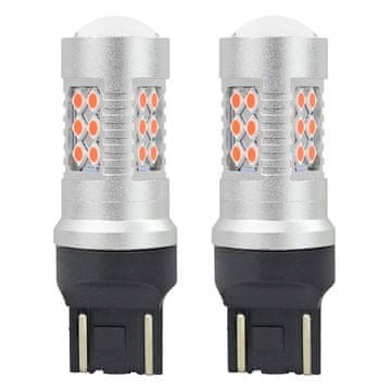 slomart LED žarnici AMiO T20 WR21/5W Canbus 24SMD rdeči (par)