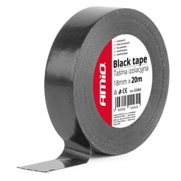 slomart AMiO izolirni trak, črna PVC, 18mm x 20m