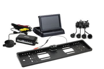 slomart AMiO TFT02 parkirni senzorji 4,3" z HD kamero LED, 4 senzorji, črna
