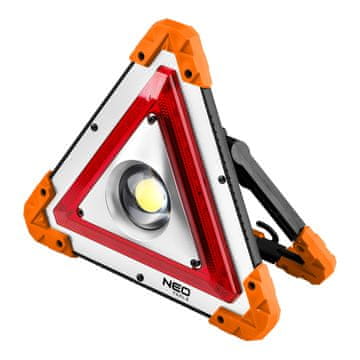 slomart NEO TOOLS baterijska svetilka + H3 opozorilni trikotnik 2v1