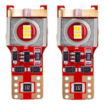 slomart Avtomobilska LED žarnica AMiO T10 W5W CANBUS beli xenon 12V/24V (2 kosa)