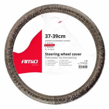 slomart AMiO Prevleka za volan, vel. M (37-39 cm) - usnjena