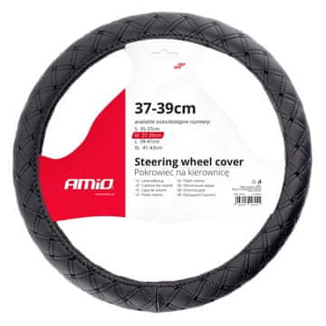 slomart AMiO Prevleka za volan, vel. M (37-39 cm) - rdeči šivi