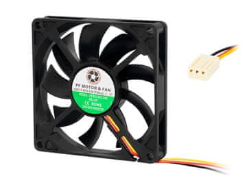 slomart Blow Ventilator 80x15 mm, 12V, z drsnim ležajem