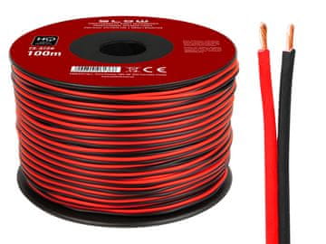 slomart Blow Zvočniški kabel 2x0.50mm črno-rdeč 100m