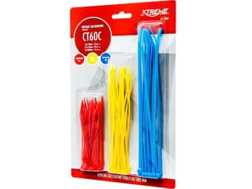 slomart Blow Op 41-406# Večbarvne vezice za kable, komplet 60 kosov (2,5/3,5 mm)