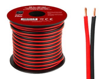 slomart Zvočniški kabel Blow 2x2.50mm, 25m, črno-rdeč