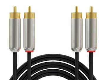 slomart Blow priključek 2xRCA metal 2,5m