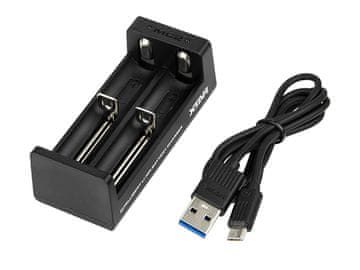 slomart Polnilnik za akumulatorje Xtar MC2 (2-kanalni) USB