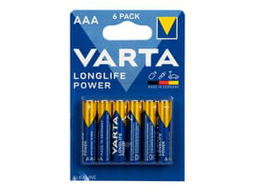 slomart Alkalne baterije Varta Longlife Power AA LR6, 6 kos