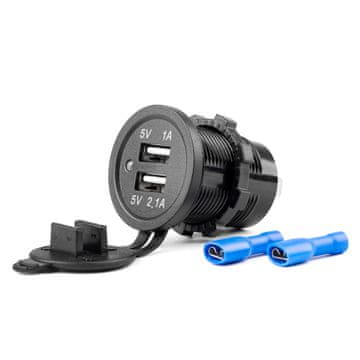 slomart AMiO Vodoodporna polnilna postaja 2x USB 12V/24V