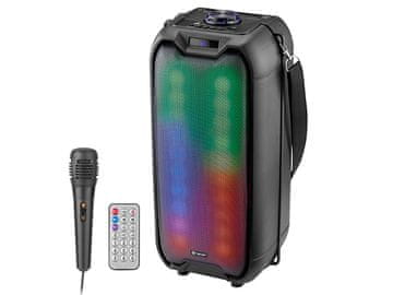 slomart Zvočniki TRACER Tower LED TWS BT, 16W, karaoke, RGB
