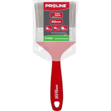 slomart Proline Pędzel płaski standard 80mm, plastičen ročaj, za les