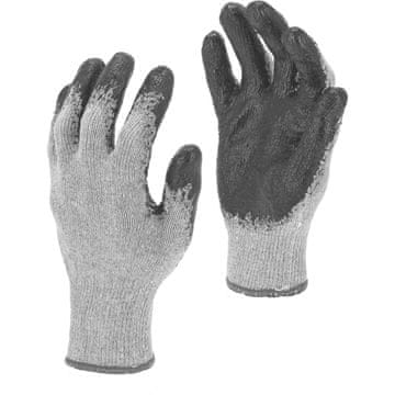 slomart Lahti Pro L212509W lateks rokavice, sivo-črne, vel. 9 (12 parov)