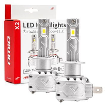 slomart Avtomobilske LED žarnice AMiO X2 H1, 6500K, Canbus