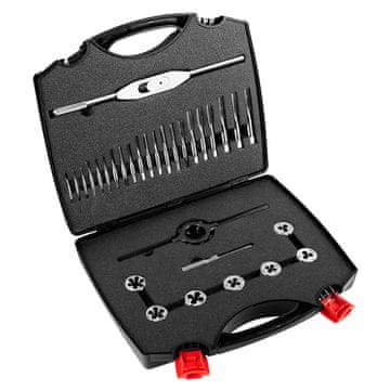 slomart NEO Tools 12-915 set nareznih in sornih nareznih orodij M3-M12, 32 kos.