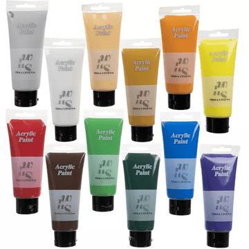 slomart Akrilne barve MAALEO 12 barv (100ml)
