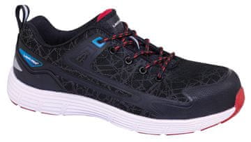 slomart Lahti Pro LPSHOE-S1P-SRC-47 nizki delovni čevlji, S1P SRC, črno-rdeči, velikost 47