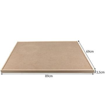 slomart Lesena deska za sestavljanje puzzlov s predali MALATEC (do 1500 el.)