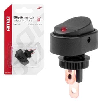 slomart ELIPSAST PREKLOPNIK AMiO Z OSVETLJ. 12/24V (30A)