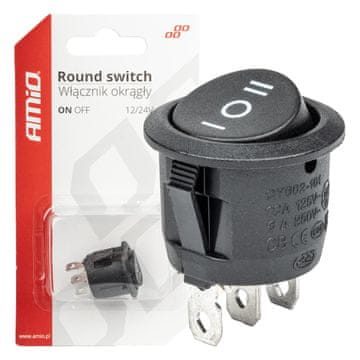 slomart PREKLOPNI PREKRIŽNI PREKIDAČ AMiO ON-OFF-ON (12V/230V)