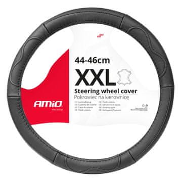 slomart AMiO usnjena prevleka za volan XXL 44-46 cm