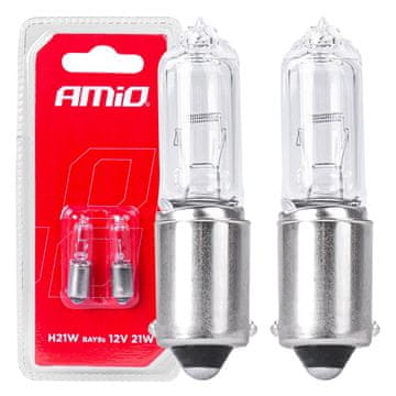 slomart Halogenska žarnica AMiO H21W BAY9s 12V, 21W (2 kos.)