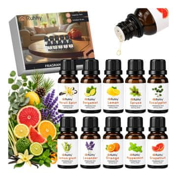 slomart Set 10 oljnih dišav 15ml RUHHY