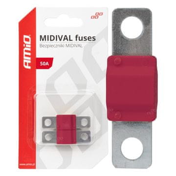 slomart AMiO MIDIVAL MTA avtomobilski varovalki, 2 kosa, 50A