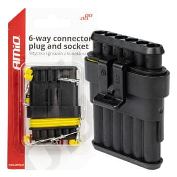 slomart Hermetični vtični konektor AMiO Superseal 6-pin z gumijastimi tesnili