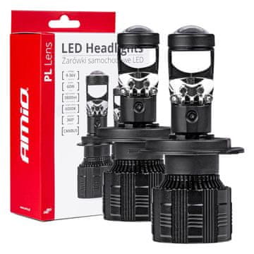 slomart AMiO PL LENS H4 LED avtomobilske žarnice 6000K Canbus