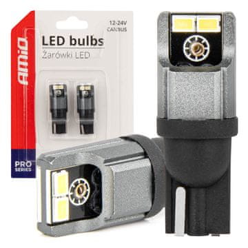 slomart LED žarnici Canbus T10 W5W AMiO (4x SMD 3020, 12V/24V)