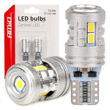 slomart LED žarnici T10 W5W AMiO (7x SMD, 12V/24V)