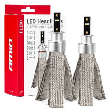 slomart Avtomobilske LED žarnice AMiO Flex+ H3, 6000K, 12V/24V, Canbus